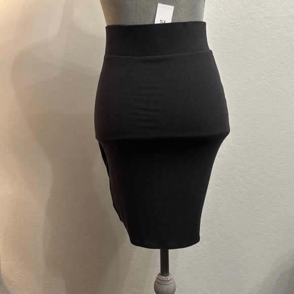 Helmut Lang women’s Twist skirt wool nova jersey color charcoal size P/S NWT - Picture 3 of 8